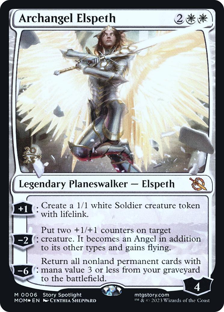 Archangel Elspeth [March of the Machine Prerelease Promos] | Exor Games Truro