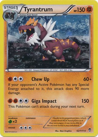 Tyrantrum (62/111) (Cosmos Holo) [XY: Furious Fists] | Exor Games Truro