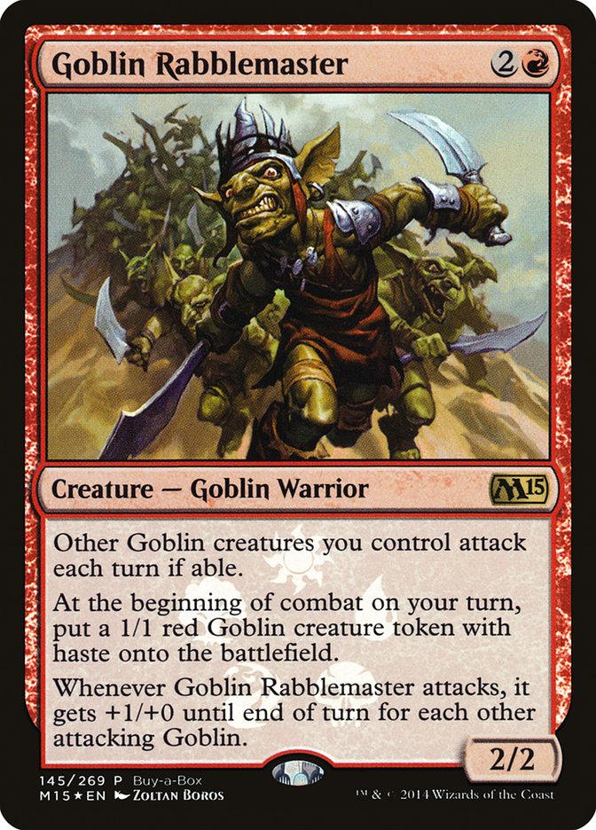 Goblin Rabblemaster (Buy-A-Box) [Magic 2015 Promos] | Exor Games Truro