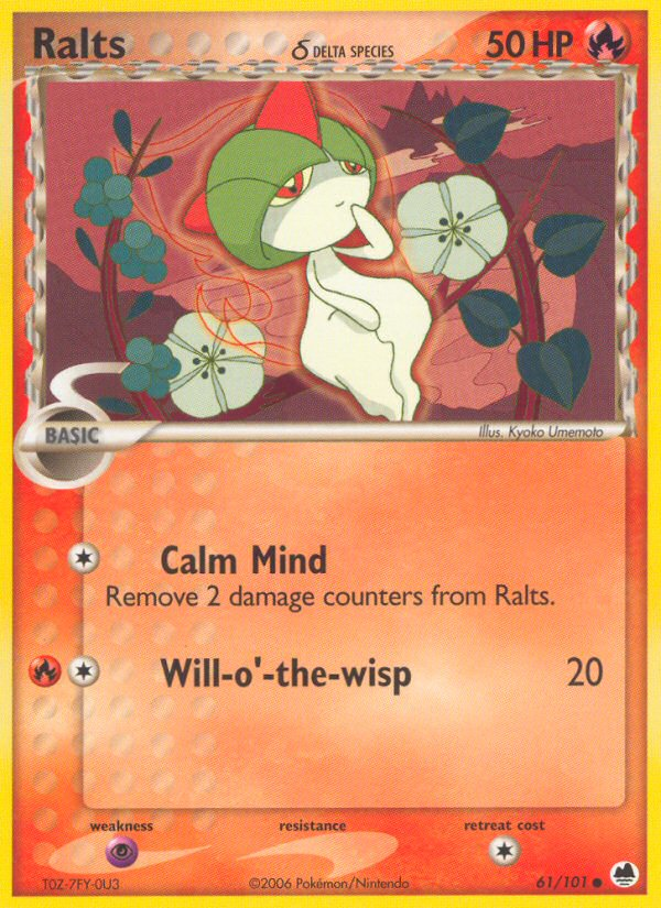 Ralts (61/101) (Delta Species) [EX: Dragon Frontiers] | Exor Games Truro