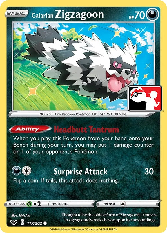 Galarian Zigzagoon (117/202) [Prize Pack Series One] | Exor Games Truro