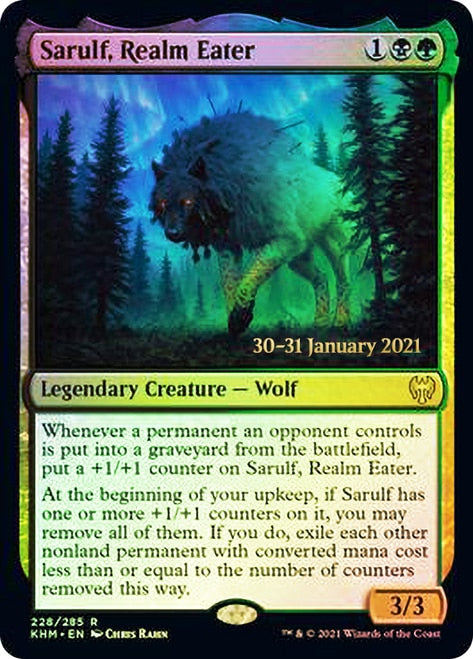 Sarulf, Realm Eater  [Kaldheim Prerelease Promos] | Exor Games Truro