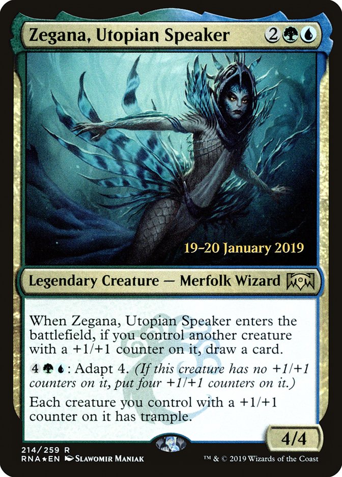 Zegana, Utopian Speaker [Ravnica Allegiance Prerelease Promos] | Exor Games Truro