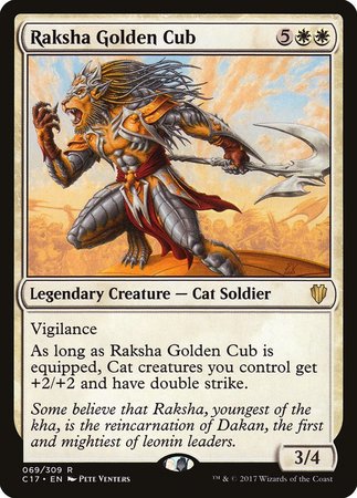 Raksha Golden Cub [Commander 2017] | Exor Games Truro