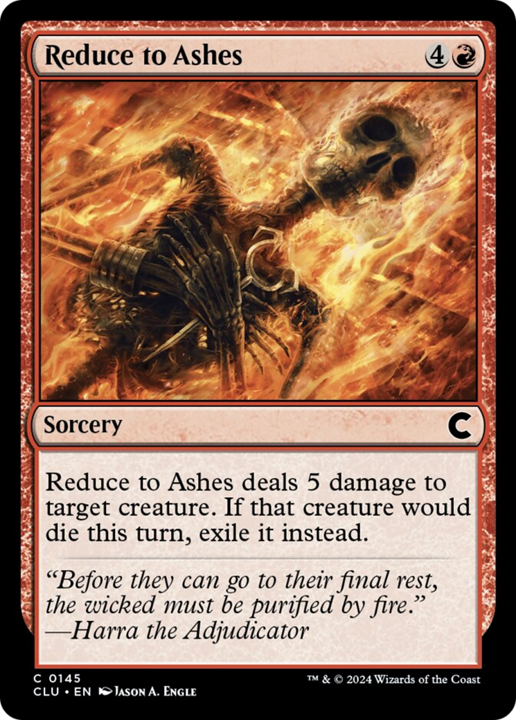 Reduce to Ashes [Ravnica: Clue Edition] | Exor Games Truro