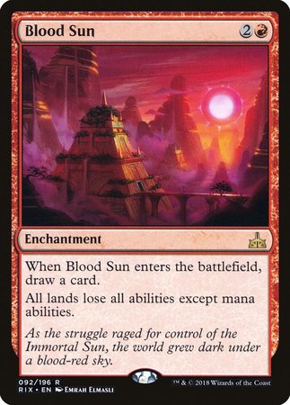 Blood Sun [Rivals of Ixalan] | Exor Games Truro