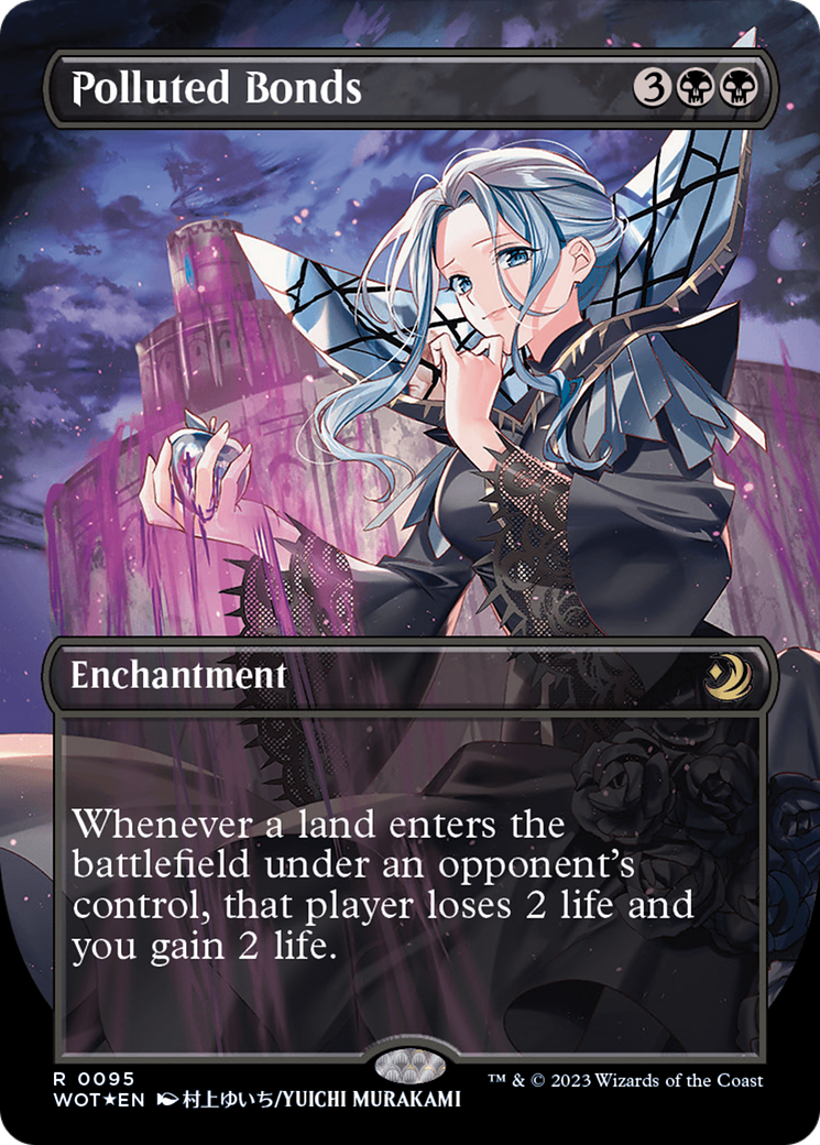 Polluted Bonds (Anime Borderless) (Confetti Foil) [Wilds of Eldraine: Enchanting Tales] | Exor Games Truro
