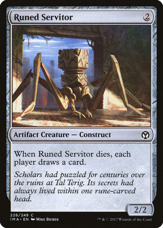 Runed Servitor [Iconic Masters] | Exor Games Truro