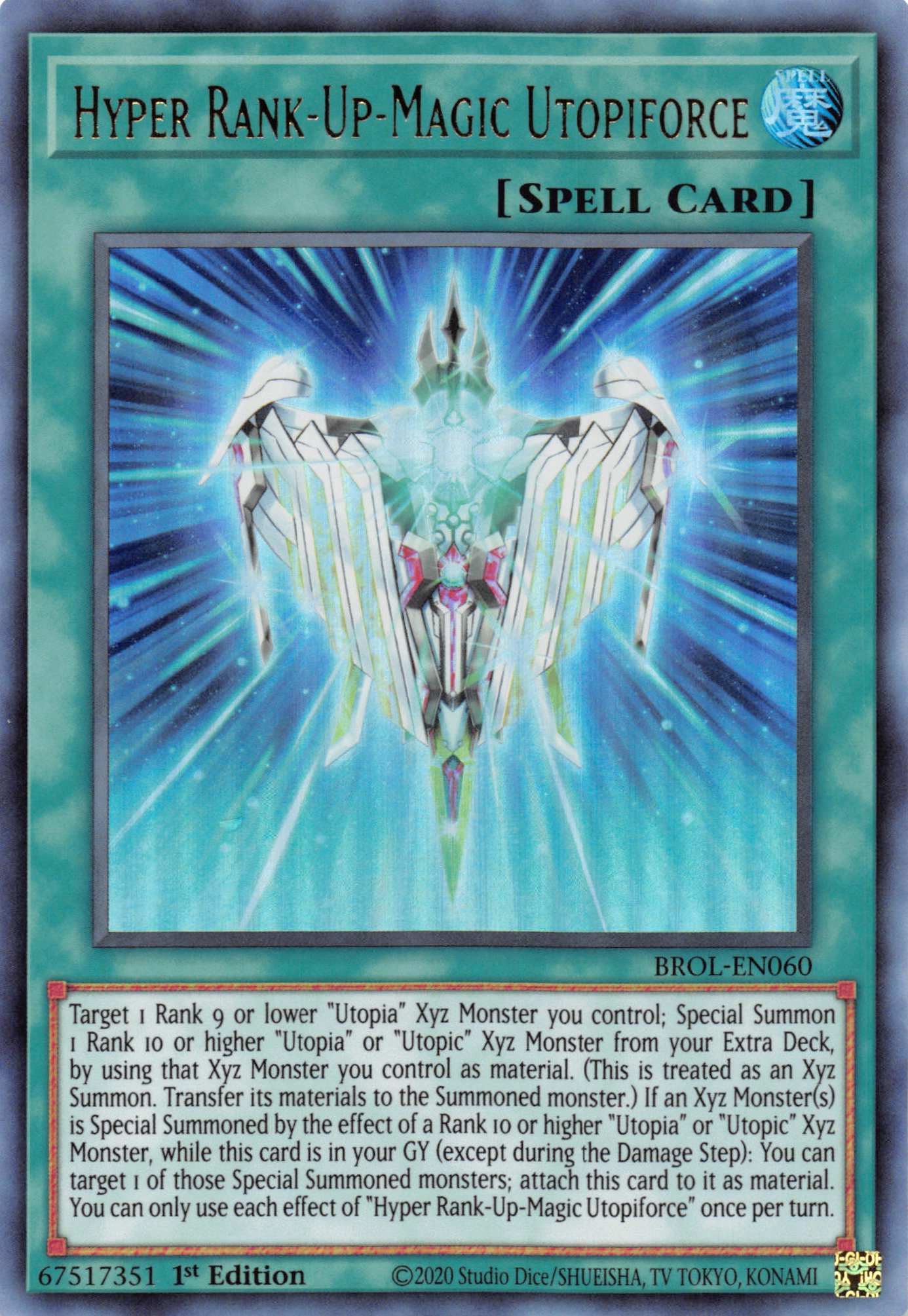 Hyper Rank-Up-Magic Utopiforce [BROL-EN060] Ultra Rare | Exor Games Truro