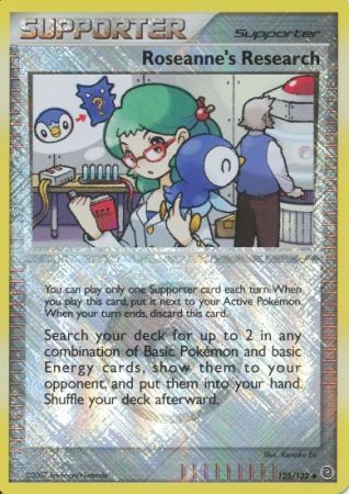 Roseanne's Research (125/132) (League Promos) [Diamond & Pearl: Secret Wonders] | Exor Games Truro