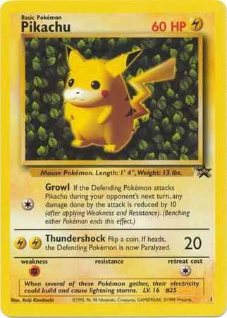 Pikachu (1) (Promo) [Wizards of the Coast: Black Star Promos] | Exor Games Truro