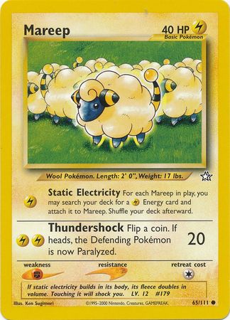 Mareep (65/111) [Neo Genesis Unlimited] | Exor Games Truro