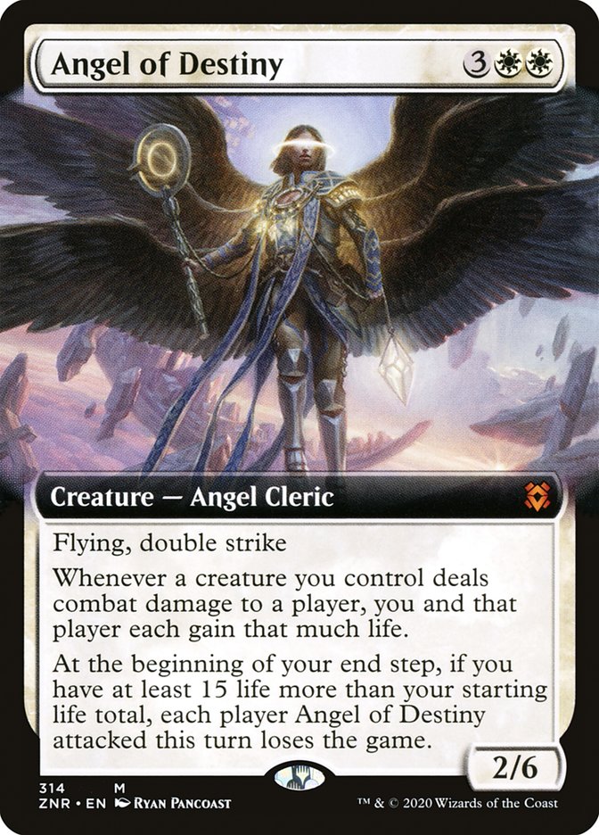 Angel of Destiny (Extended Art) [Zendikar Rising] | Exor Games Truro