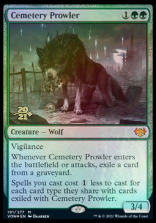 Cemetery Prowler [Innistrad: Crimson Vow Prerelease Promos] | Exor Games Truro