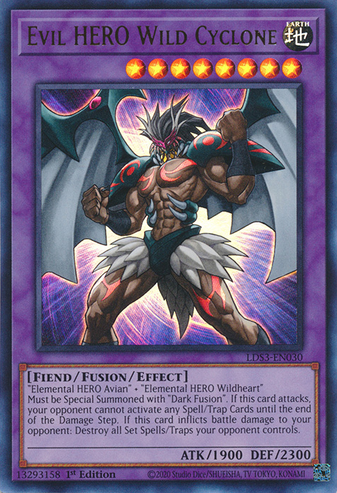 Evil HERO Wild Cyclone [LDS3-EN030] Ultra Rare | Exor Games Truro