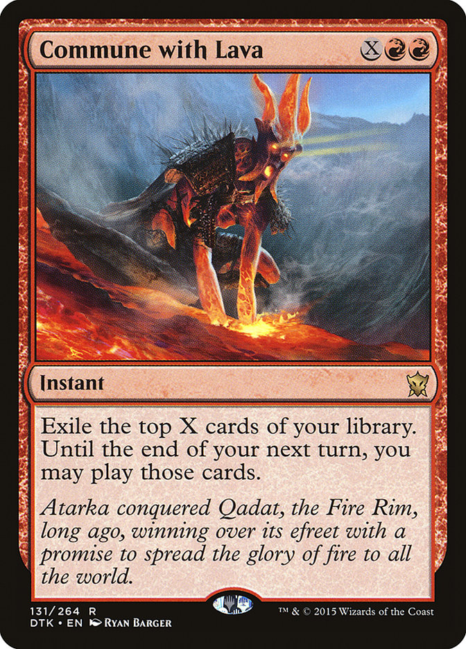 Commune with Lava [Dragons of Tarkir] | Exor Games Truro