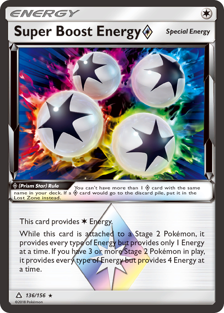 Super Boost Energy (136/156) (Prism Star) [Sun & Moon: Ultra Prism] | Exor Games Truro