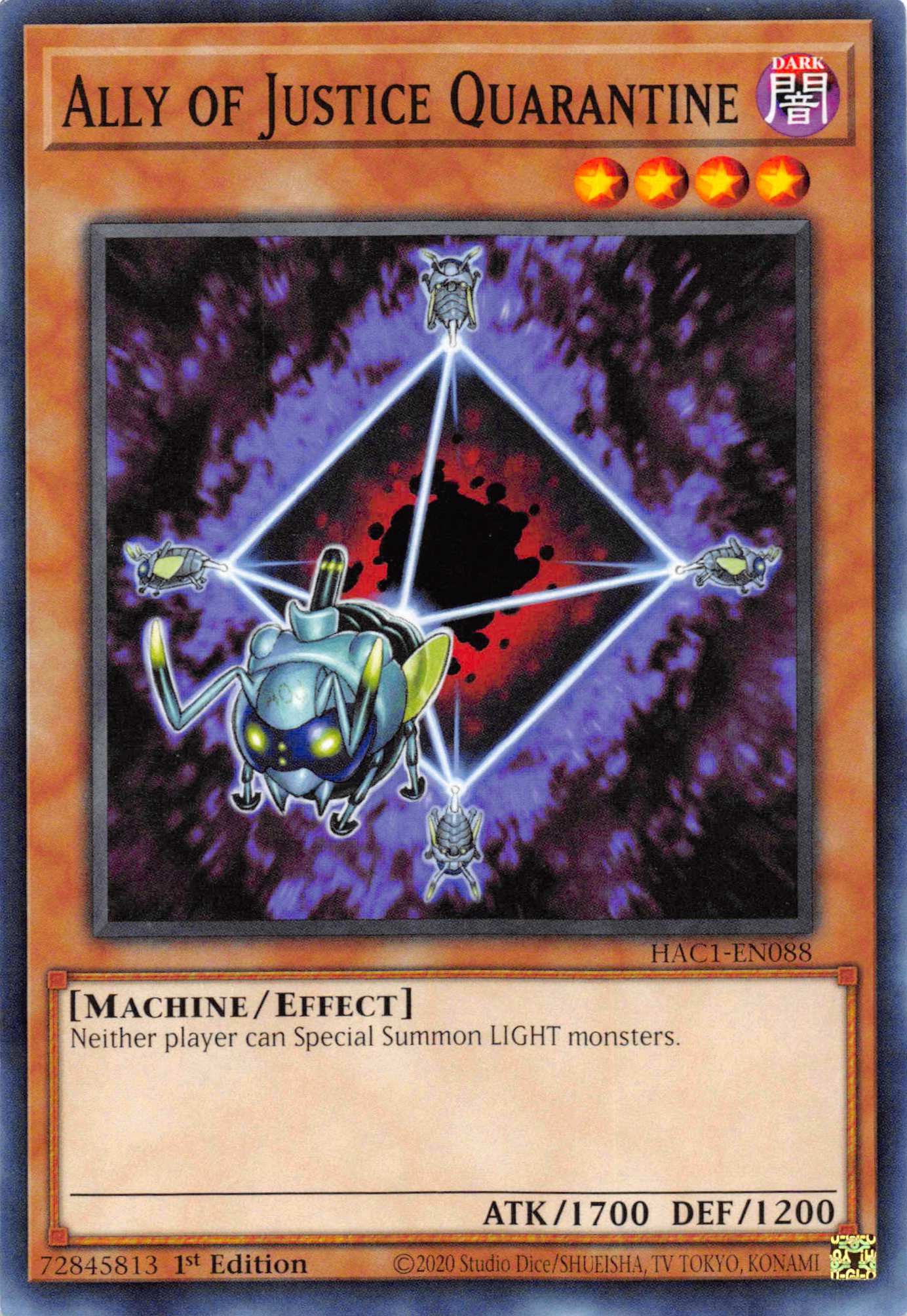 Ally of Justice Quarantine [HAC1-EN088] Common | Exor Games Truro