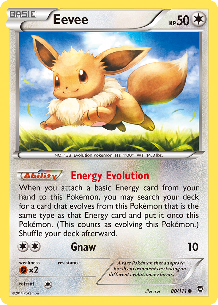 Eevee (80/111) [XY: Furious Fists] | Exor Games Truro