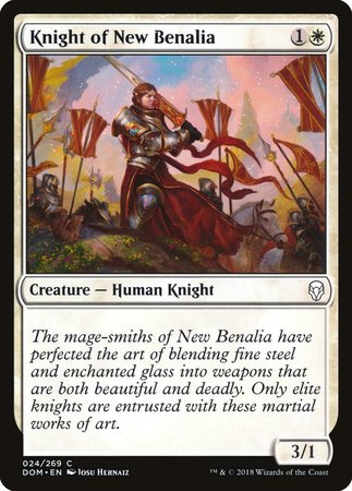 Knight of New Benalia [Dominaria] | Exor Games Truro