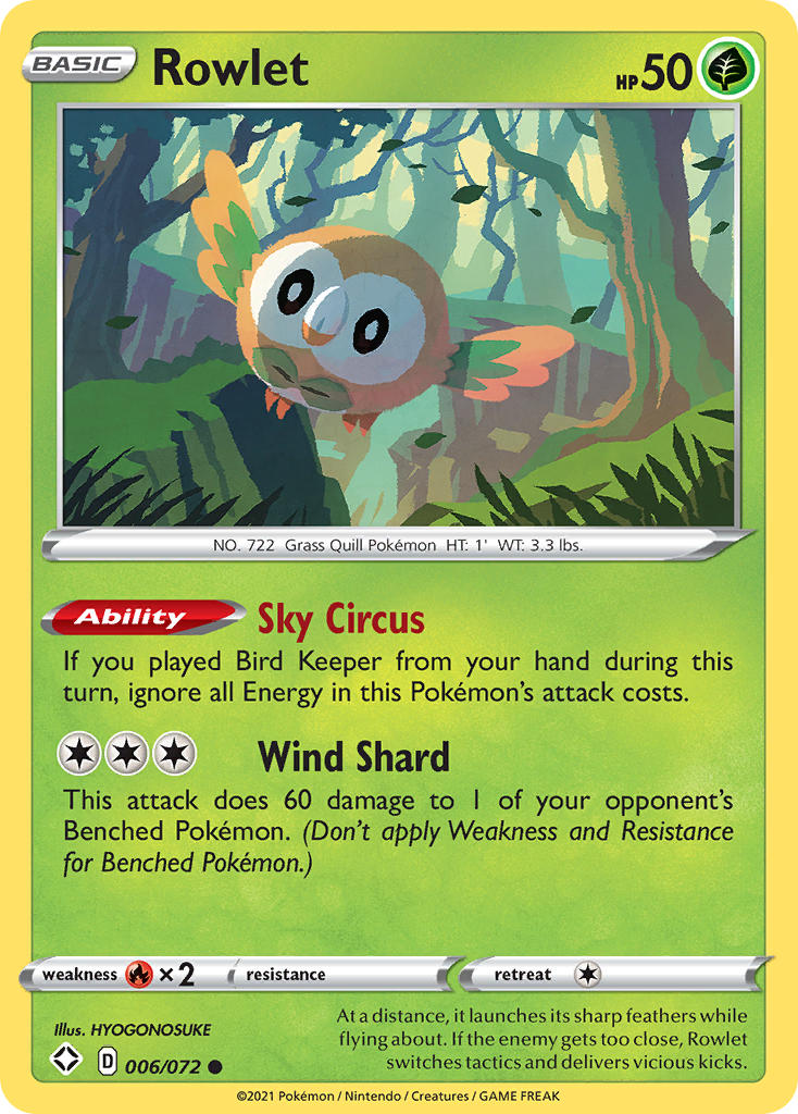 Rowlet (006/072) [Sword & Shield: Shining Fates] | Exor Games Truro