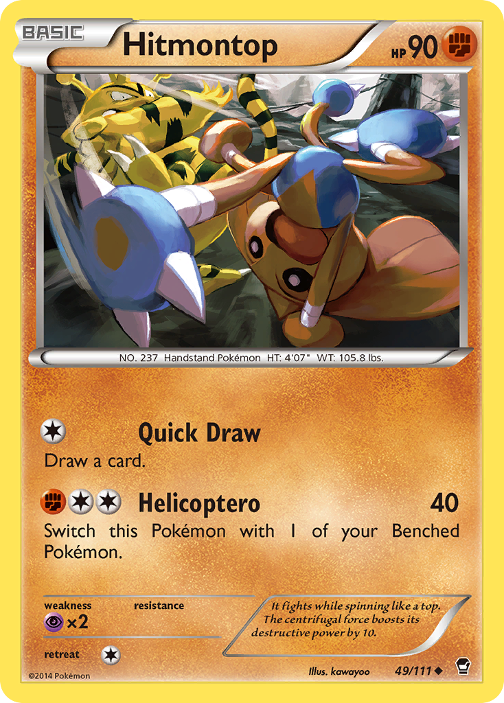 Hitmontop (49/111) [XY: Furious Fists] | Exor Games Truro