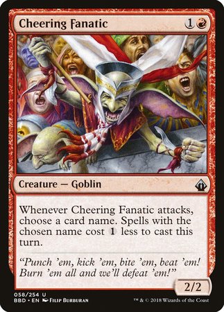 Cheering Fanatic [Battlebond] | Exor Games Truro