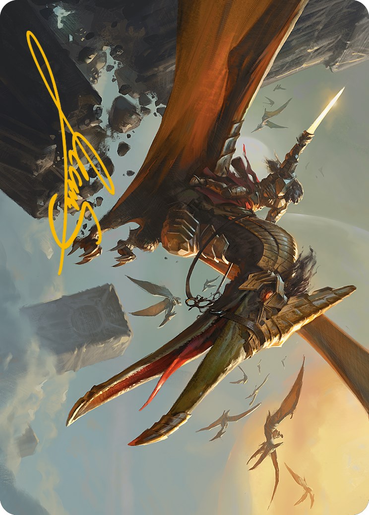 Skyhunter Strike Force Art Card (Gold-Stamped Signature) [Phyrexia: All Will Be One Art Series] | Exor Games Truro