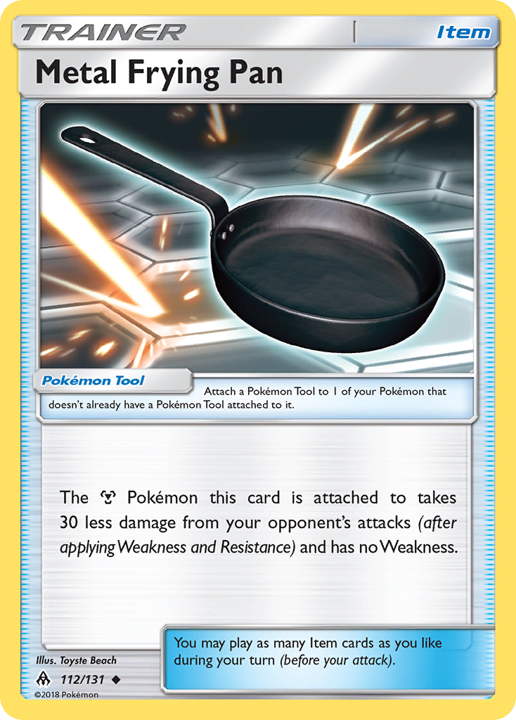 Metal Frying Pan (112/131) [Sun & Moon: Forbidden Light] | Exor Games Truro