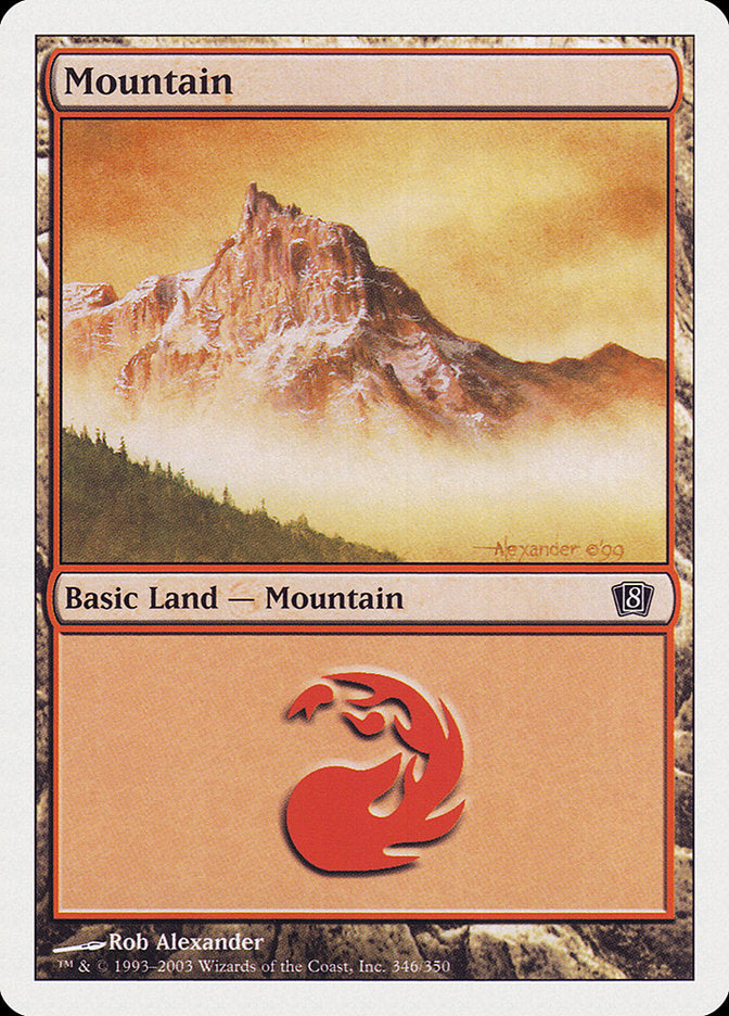 Mountain (346) [Eighth Edition] | Exor Games Truro