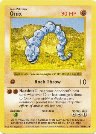 Onix (56/102) [Base Set Shadowless Unlimited] | Exor Games Truro