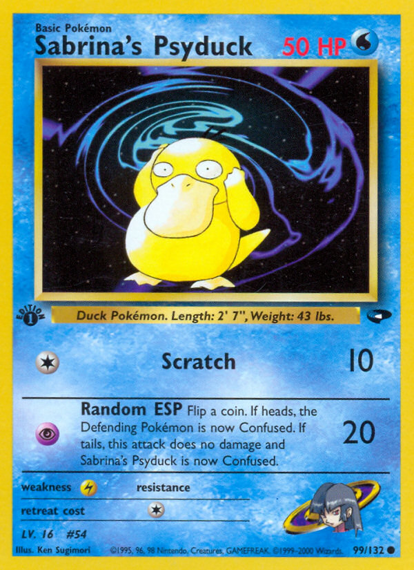 Sabrina's Psyduck (99/132) [Gym Challenge 1st Edition] | Exor Games Truro