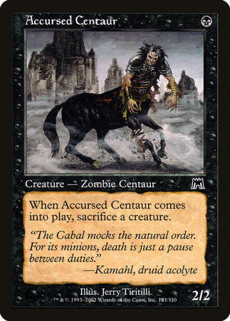 Accursed Centaur [Onslaught] | Exor Games Truro