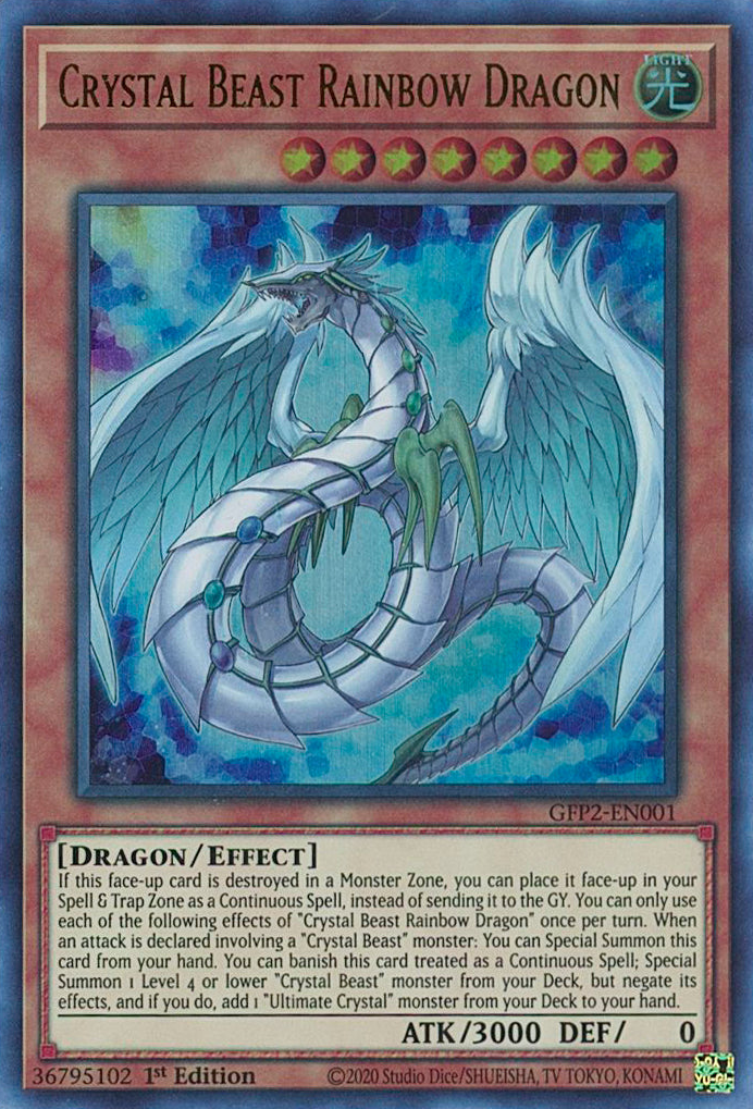 Crystal Beast Rainbow Dragon [GFP2-EN001] Ultra Rare | Exor Games Truro