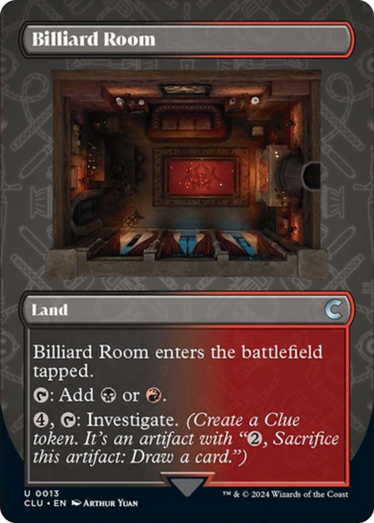 Billiard Room (Borderless) [Ravnica: Clue Edition] | Exor Games Truro