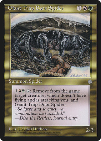 Giant Trap Door Spider [Ice Age] | Exor Games Truro