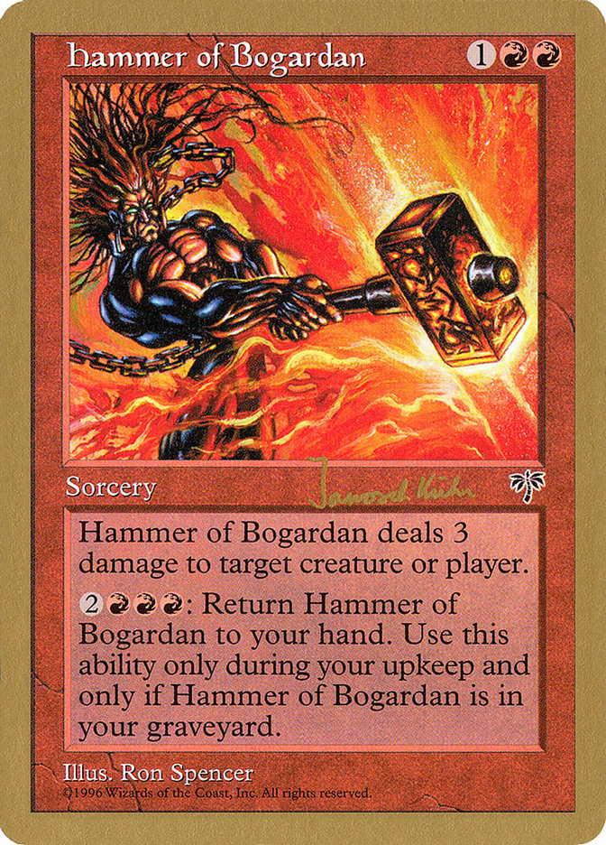 Hammer of Bogardan (Janosch Kuhn) [World Championship Decks 1997] | Exor Games Truro
