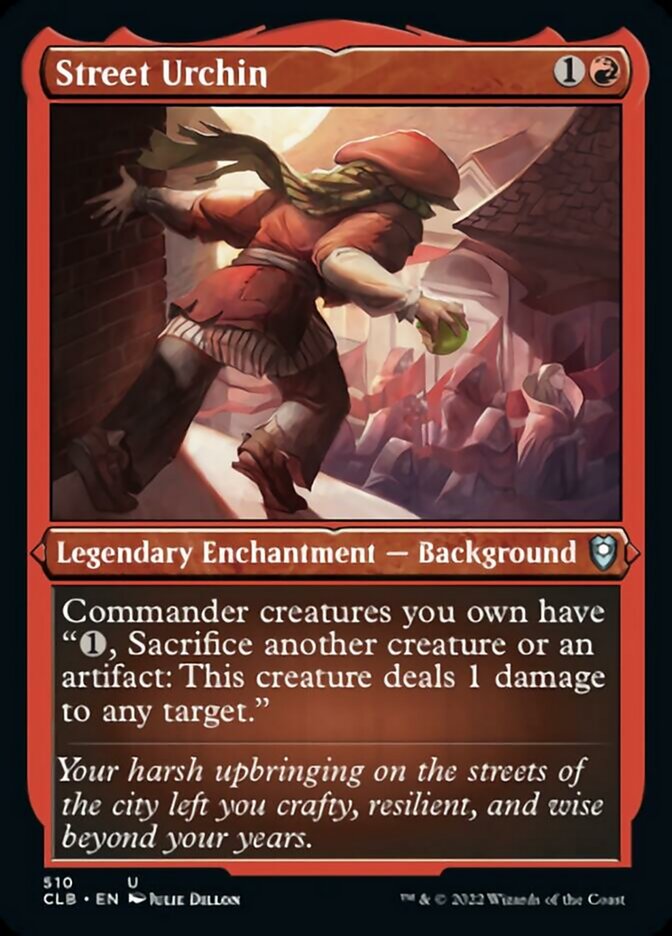 Street Urchin (Foil Etched) [Commander Legends: Battle for Baldur's Gate] | Exor Games Truro