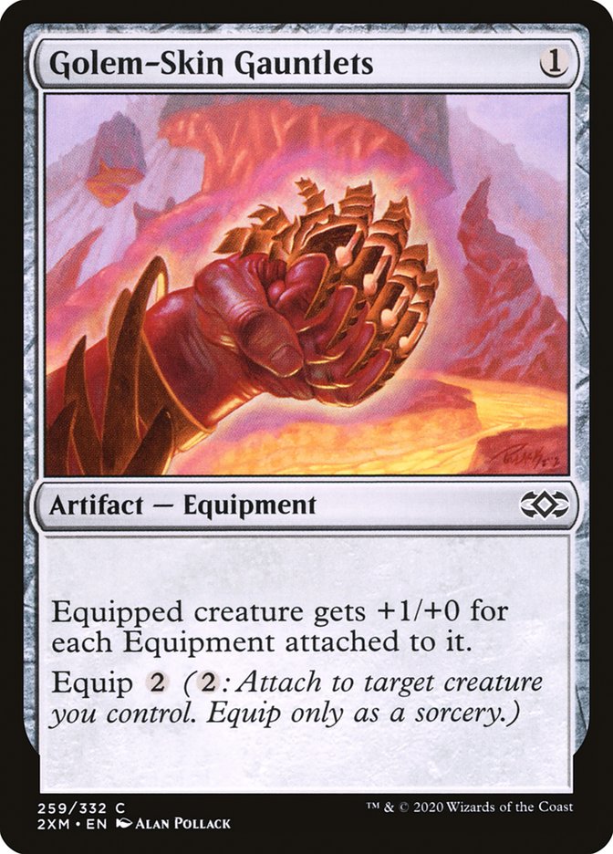 Golem-Skin Gauntlets [Double Masters] | Exor Games Truro
