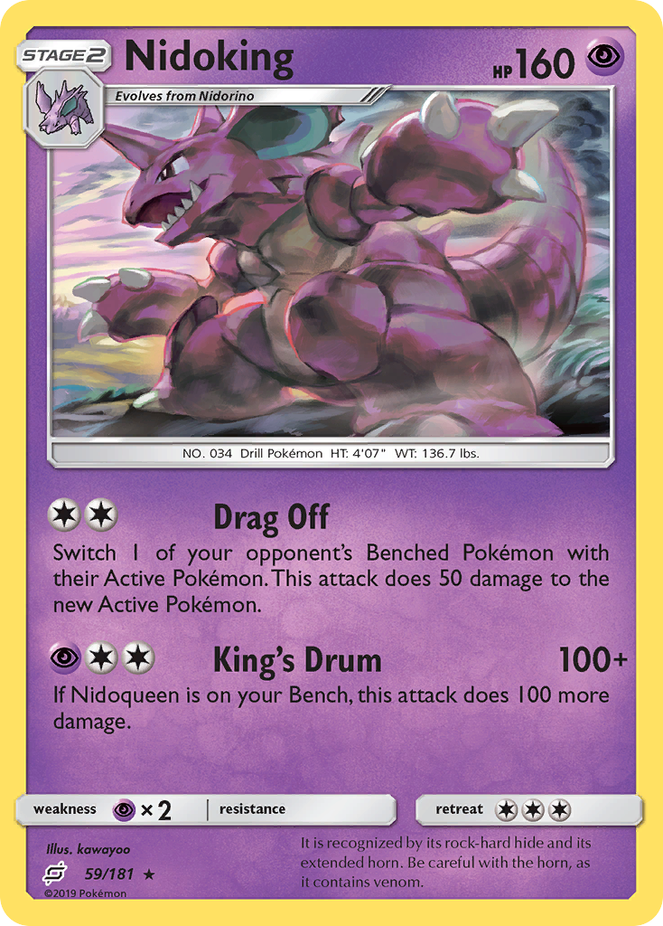 Nidoking (59/181) [Sun & Moon: Team Up] | Exor Games Truro