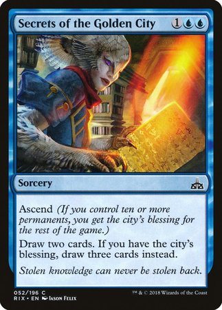 Secrets of the Golden City [Rivals of Ixalan] | Exor Games Truro