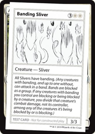 Banding Sliver (2021 Edition) [Mystery Booster Playtest Cards] | Exor Games Truro