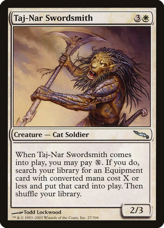 Taj-Nar Swordsmith [Mirrodin] | Exor Games Truro