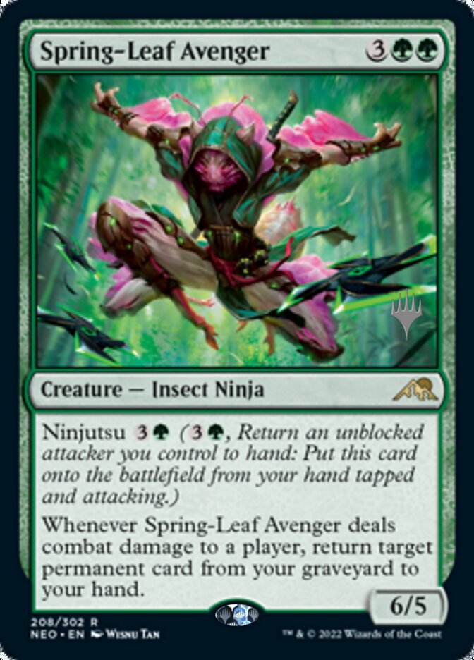 Spring-Leaf Avenger (Promo Pack) [Kamigawa: Neon Dynasty Promos] | Exor Games Truro