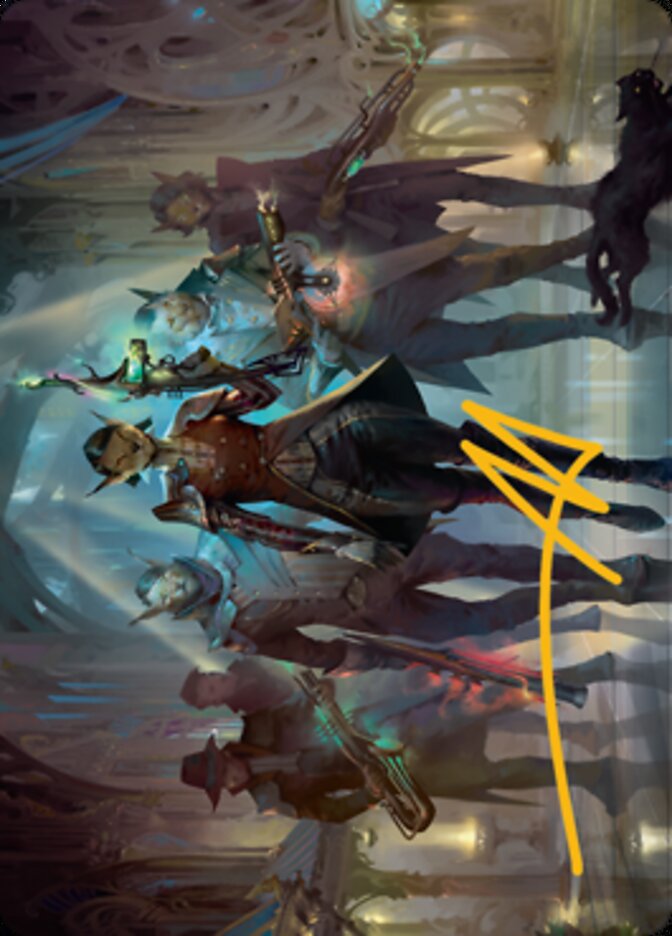 Family's Favor Art Card (Gold-Stamped Signature) [Streets of New Capenna Art Series] | Exor Games Truro