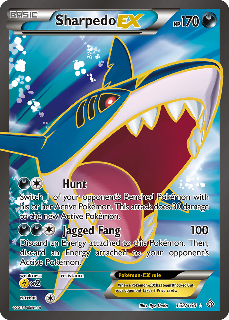 Sharpedo EX (152/160) [XY: Primal Clash] | Exor Games Truro