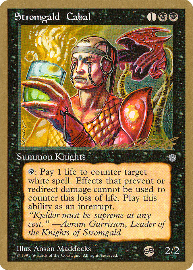 Stromgald Cabal (Leon Lindback) (SB) [Pro Tour Collector Set] | Exor Games Truro