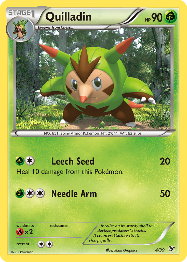 Quilladin (4/39) [XY: Kalos Starter Set] | Exor Games Truro