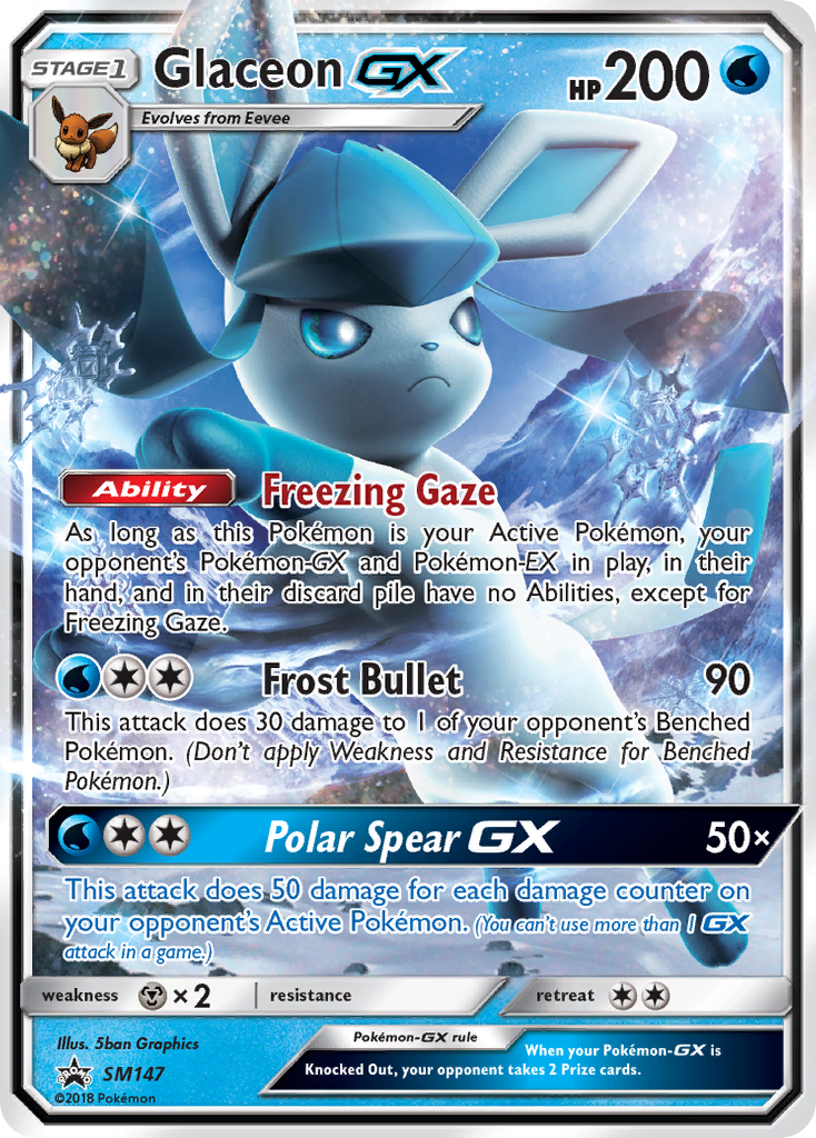 Glaceon GX (SM147) [Sun & Moon: Black Star Promos] | Exor Games Truro