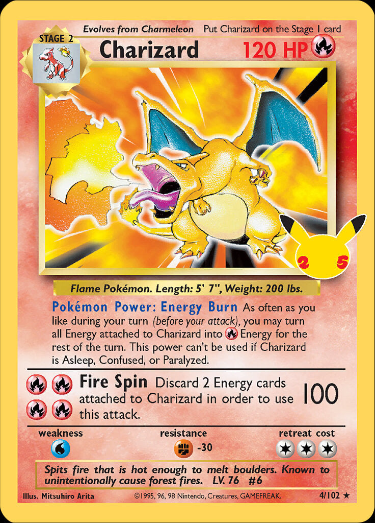 Charizard (4/102) [Celebrations: 25th Anniversary - Classic Collection] | Exor Games Truro